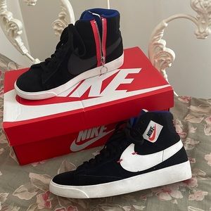 Nike high top with side zipper. Size 7